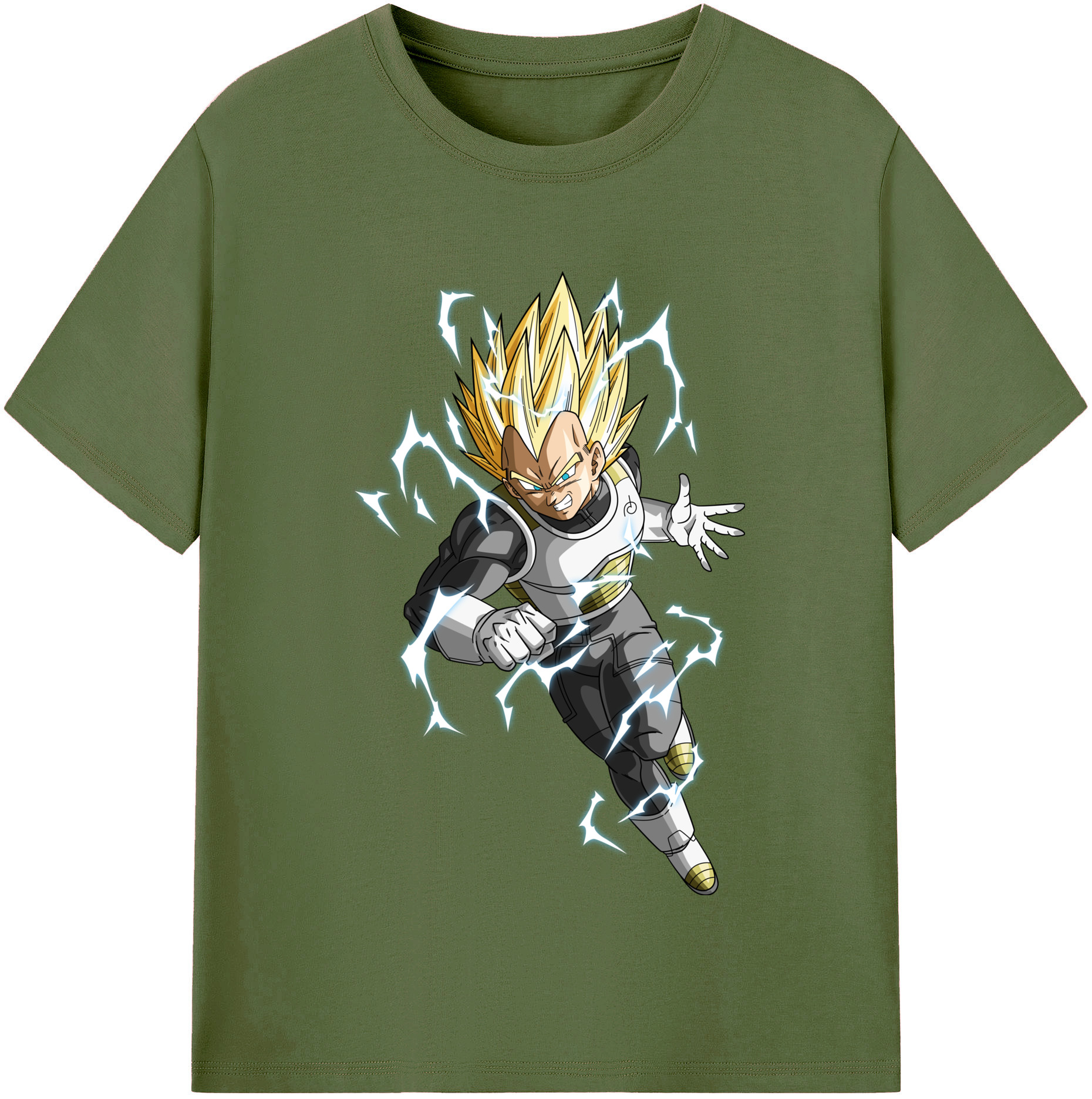 （画像用） ドラゴンボール ベジータ四世（Bejīta Yonsei）DRAGON BALL Vegeta IV 綿100％半袖Tシャツ（フロントプリント）